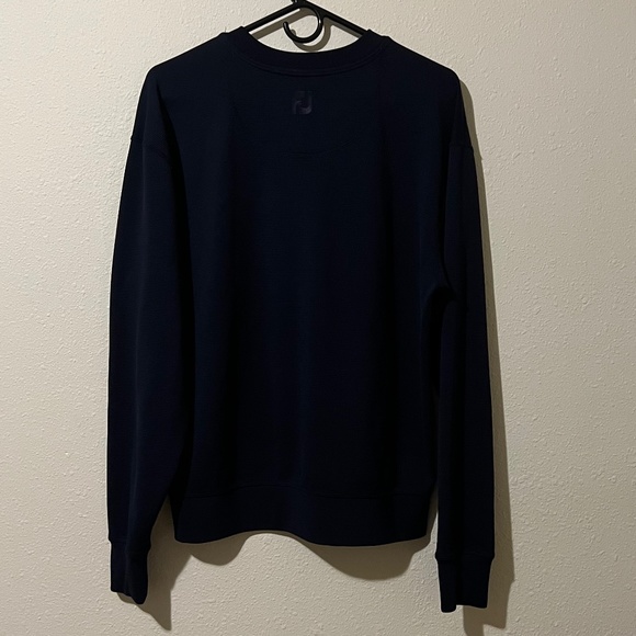 Navy Waffle Crewneck - Picture 3 of 3